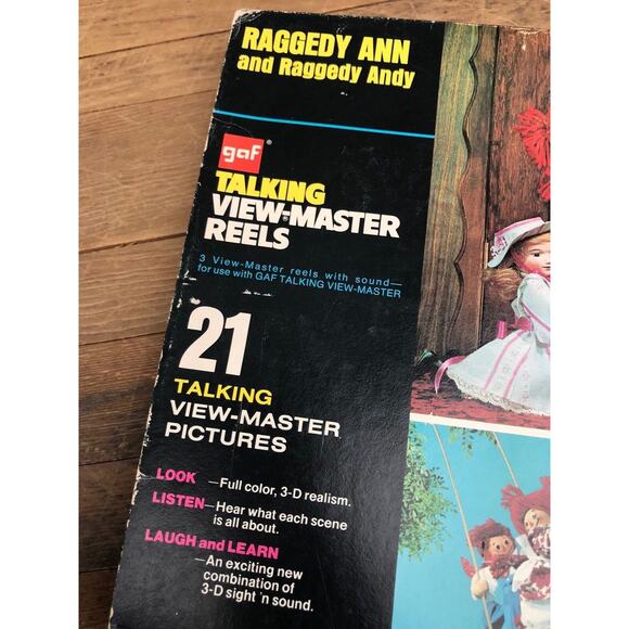 Raggedy Ann and Raggedy Andy Vintage GAF Talking View Master Reels - Retro Toy - Picture 5 of 9